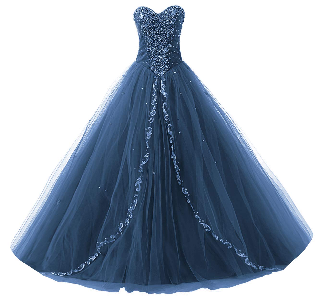 JAEDEN Sweetheart Neckline Long Quinceanera Dress for Wedding, Prom & Formal Events - Elegant Ball Gown for Special Occasions