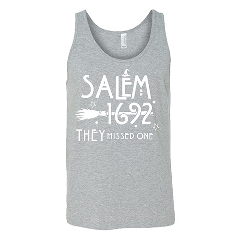Salem 1692 They Missed One Unisex T-Shirt - Vintage Witch Trial Design for Halloween Costumes & Historical Events