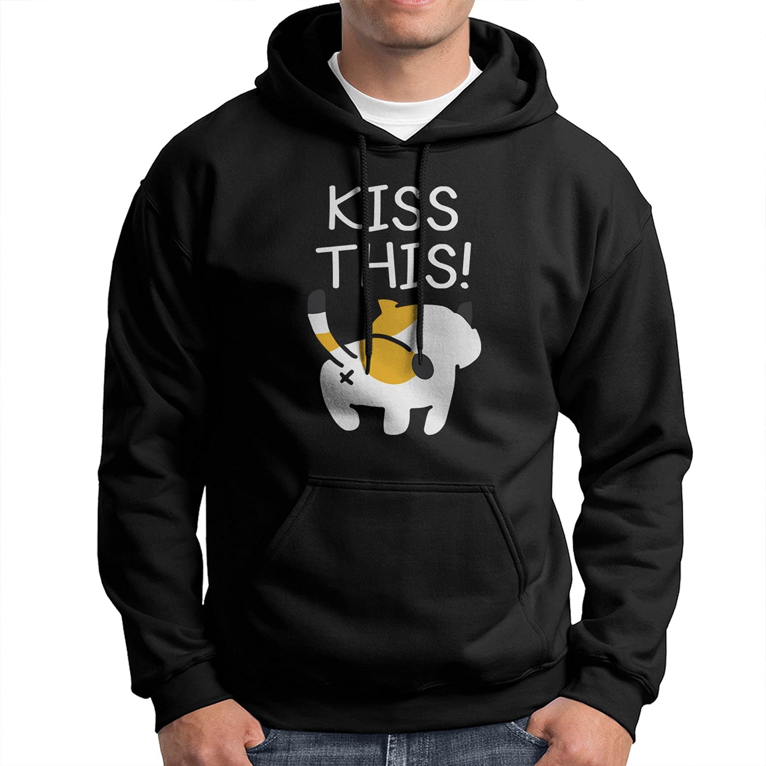 Funny Cat Pullover Hoodie - Cute Novelty Cat Lover Gift for Women & Men - Cozy Hooded Sweatshirt for Cat Owners - Perfect for Casual Wear, Gifts & Cat-Themed Parties