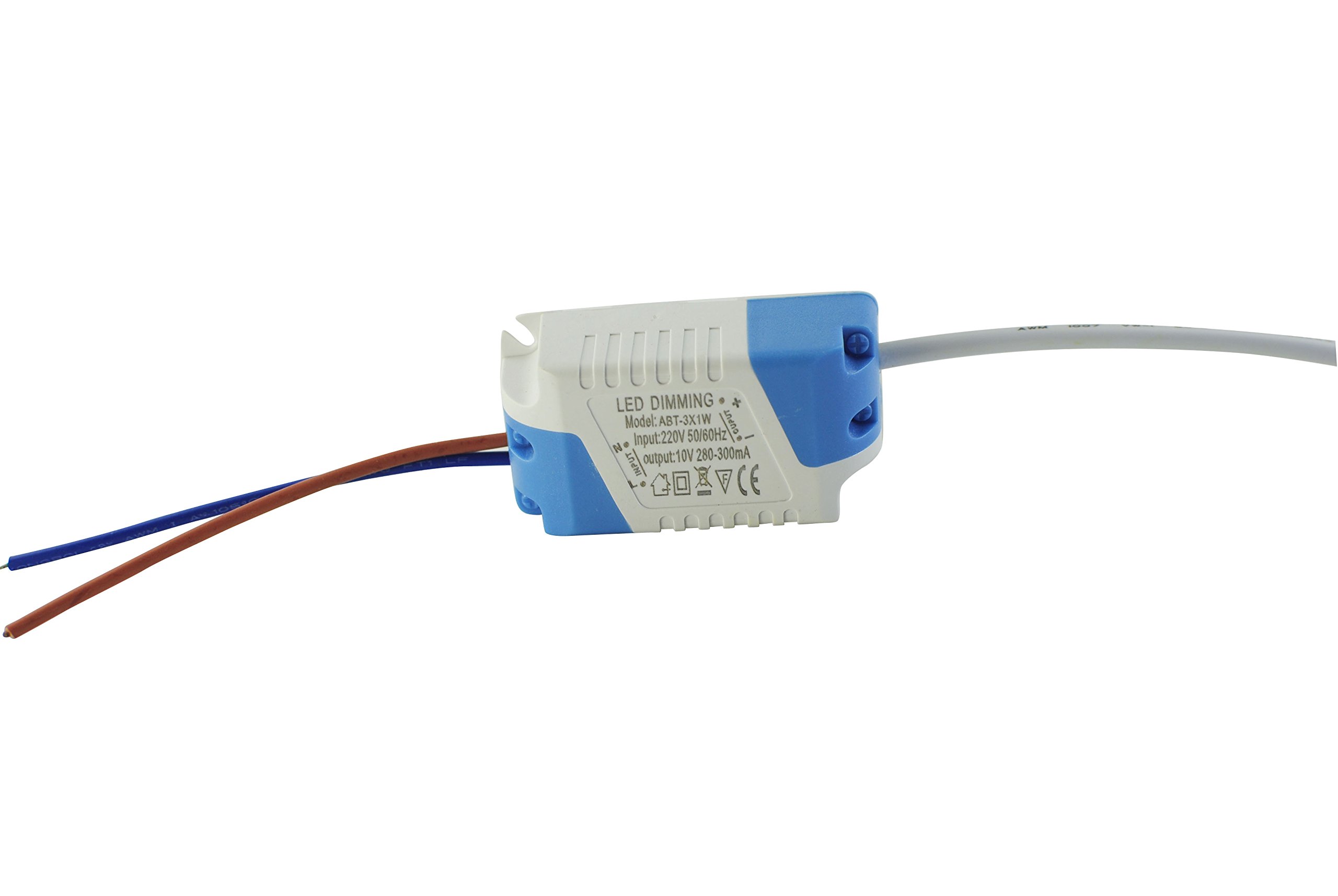 3W Dimmable High Power LED Driver - AC110V Input, 10V Output - External Power Supply for LED Ceiling Lights & Lamps - Perfect for Home, Office, and Commercial Lighting Projects