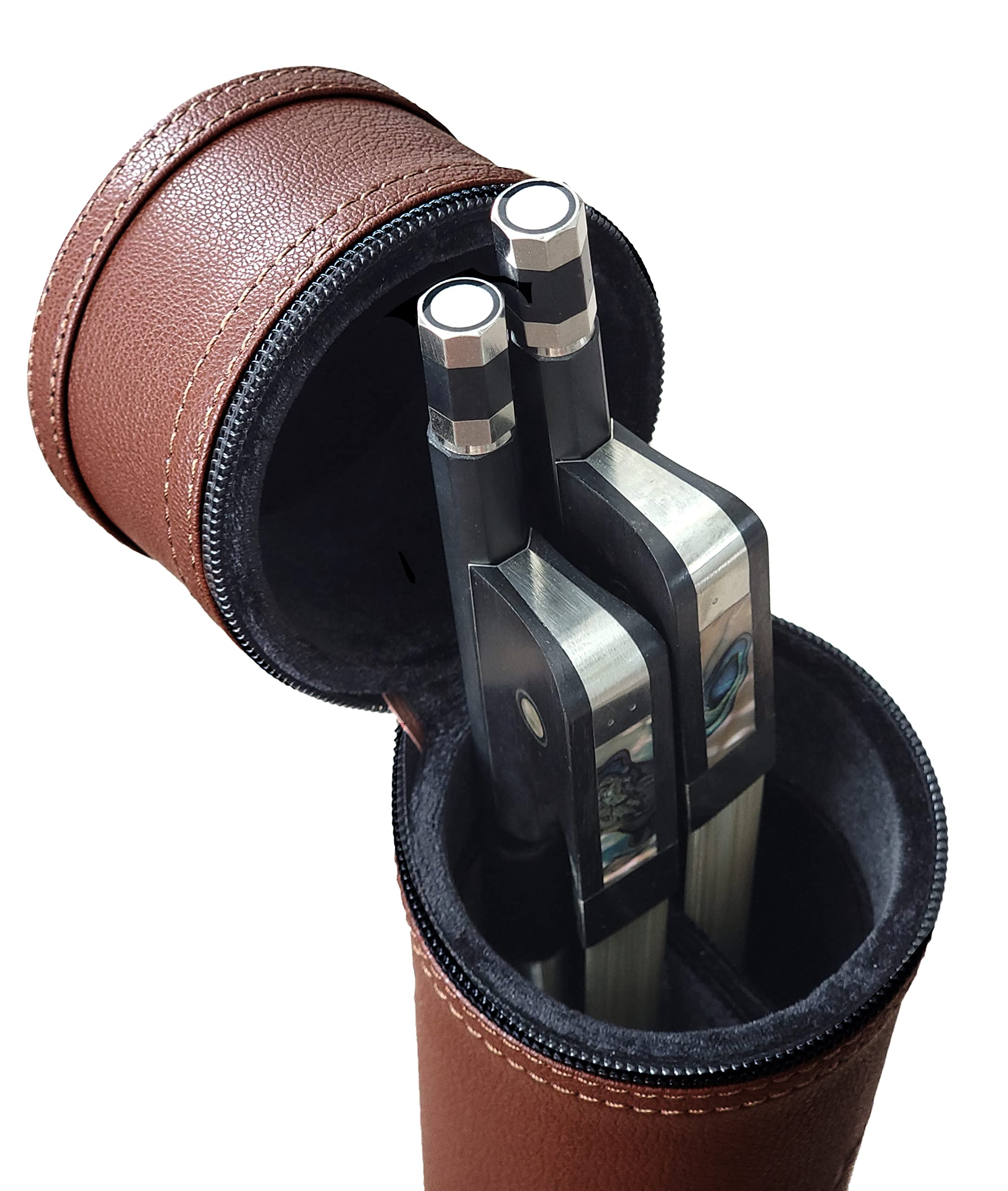 Tonareli Bass Bow Tube Case (Brown) - Durable Protection for Orchestra & Travel | Perfect for Musicians & Students