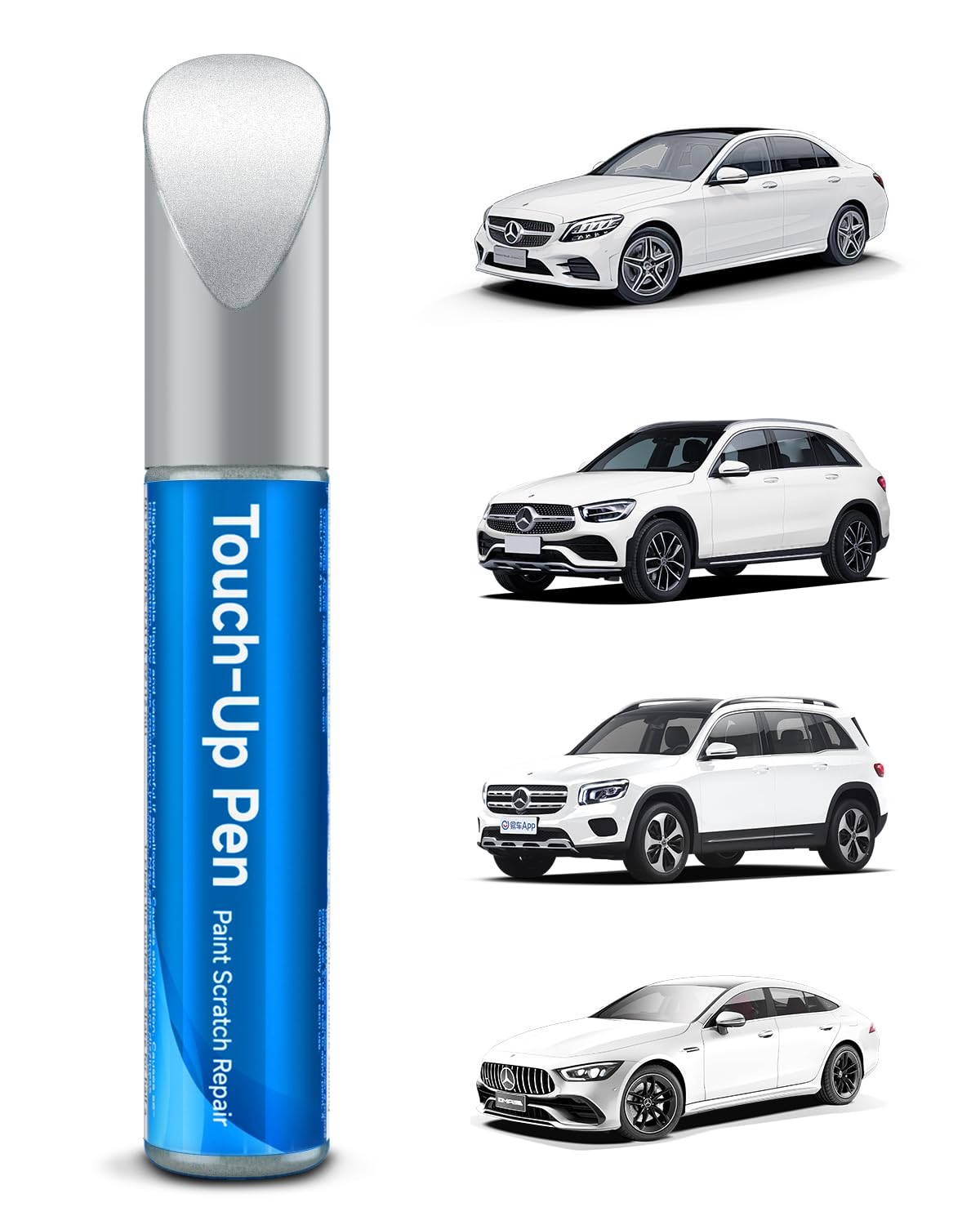 149/9149 Polar White Touch Up Paint Pen for Mercedes-Benz - Exact Match Scratch Repair Kit | Perfect for Car Door Dings, Bumper Scratches & Minor Paint Damage