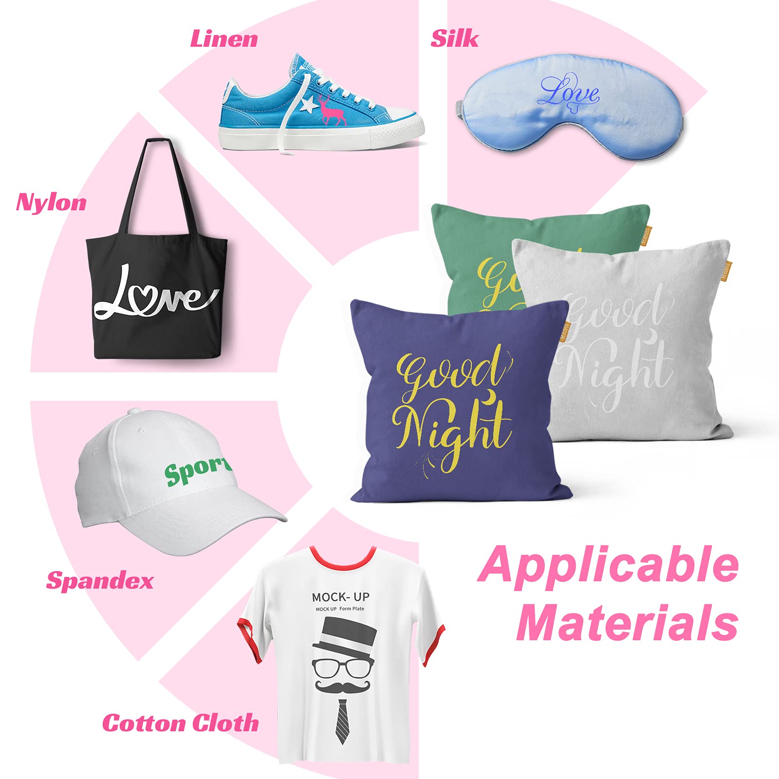CAREGY 12 Pack Heat Transfer Vinyl Bundle - 12