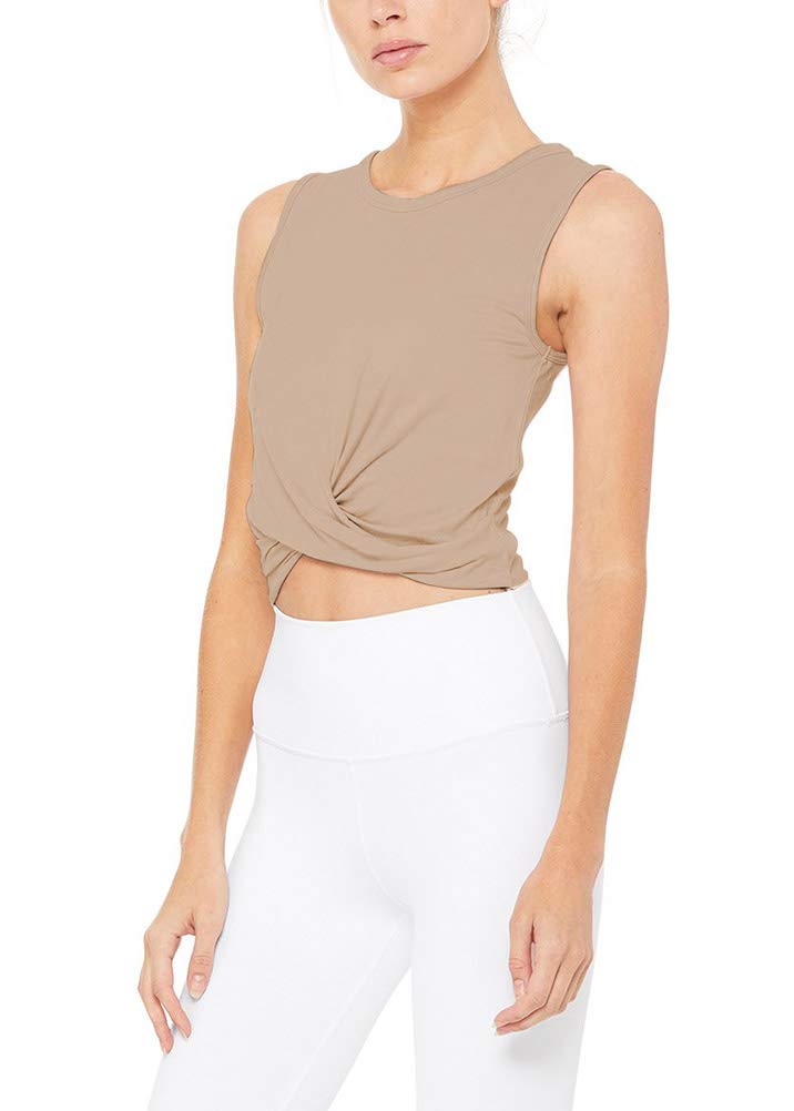 Bestisun Women's Cropped Workout Tops - Flowy Gym Athletic Shirts for Yoga & Exercise | Slim Fit Fitness Apparel for Running, Pilates & Gym Training