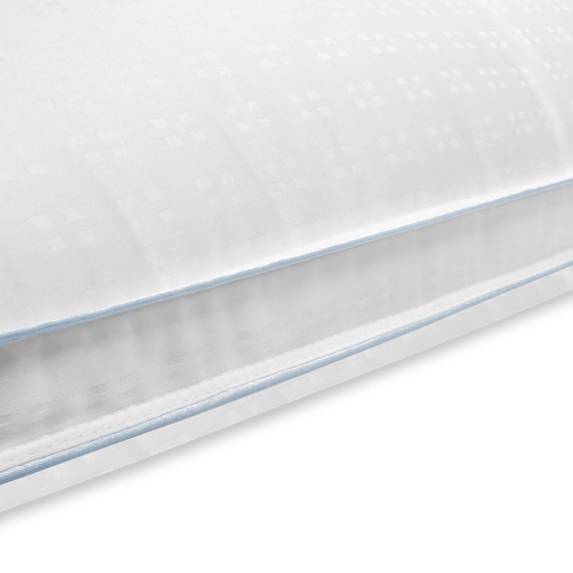 CoolFusion Blended Fiber & Gel Beads Firm Pillow - Jumbo Size White | Pressure Relief & Temperature Regulation for Side Sleepers | Perfect for Hot Sleepers & Neck Pain Relief