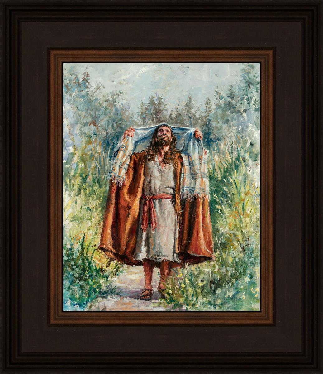 Jesus in the Wilderness - Religious Wall Art for Home & Church Decor - Inspirational Christian Gift for Prayer & Meditation Spaces