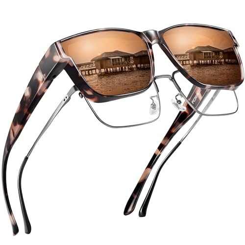 A16 Glossy Beige Tortoise Frame/Brown Lens