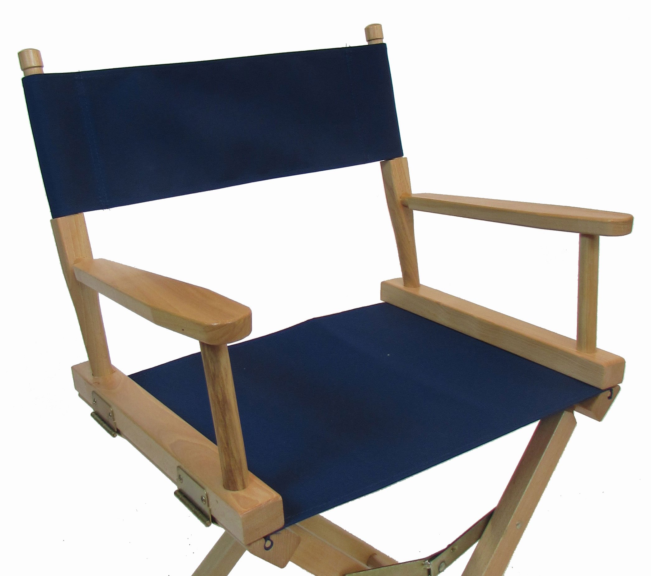 Sunbrella® Directors Chair Replacement Cover (Round Stick) - Marine Blue - Durable Outdoor Furniture Cover for Patio, Beach, and Poolside Use