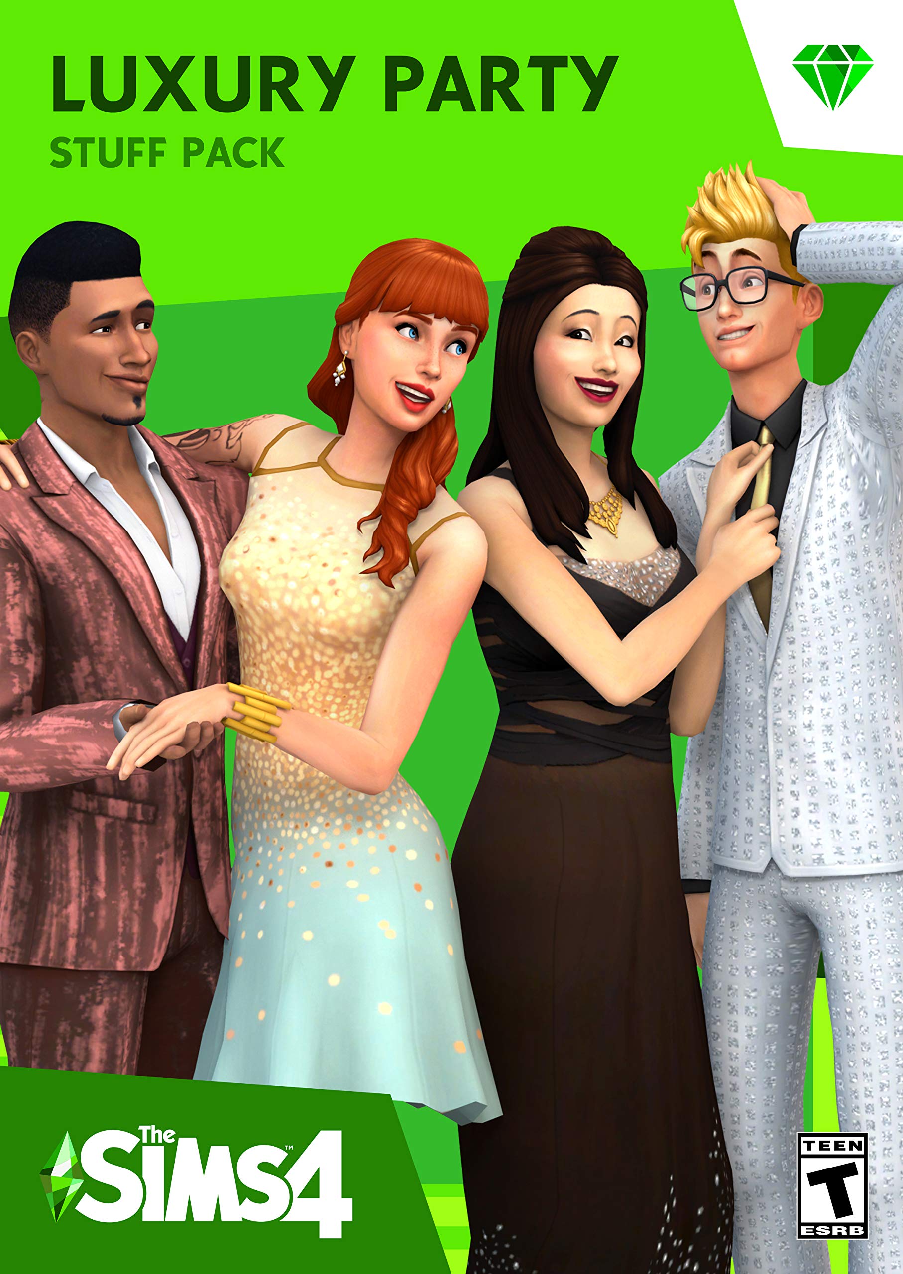 The Sims 4 Luxury Party Stuff Expansion Pack - Origin PC Digital Download Code | Virtual Celebration & Social Events Game Add-On