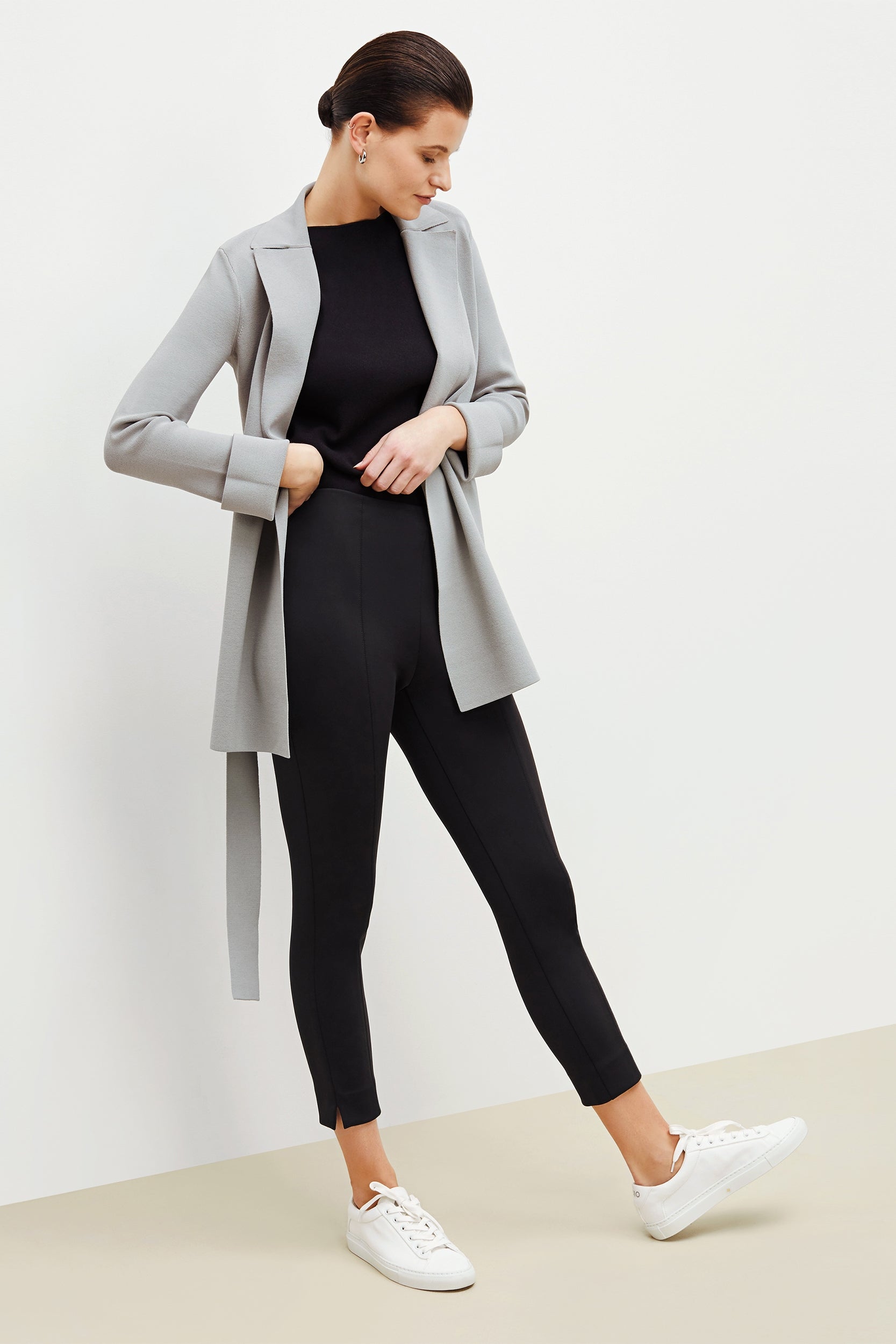 Shaw Pant Scuba - High Waisted Leggings for Women, Black - Perfect for Yoga, Workout & Lounge Wear