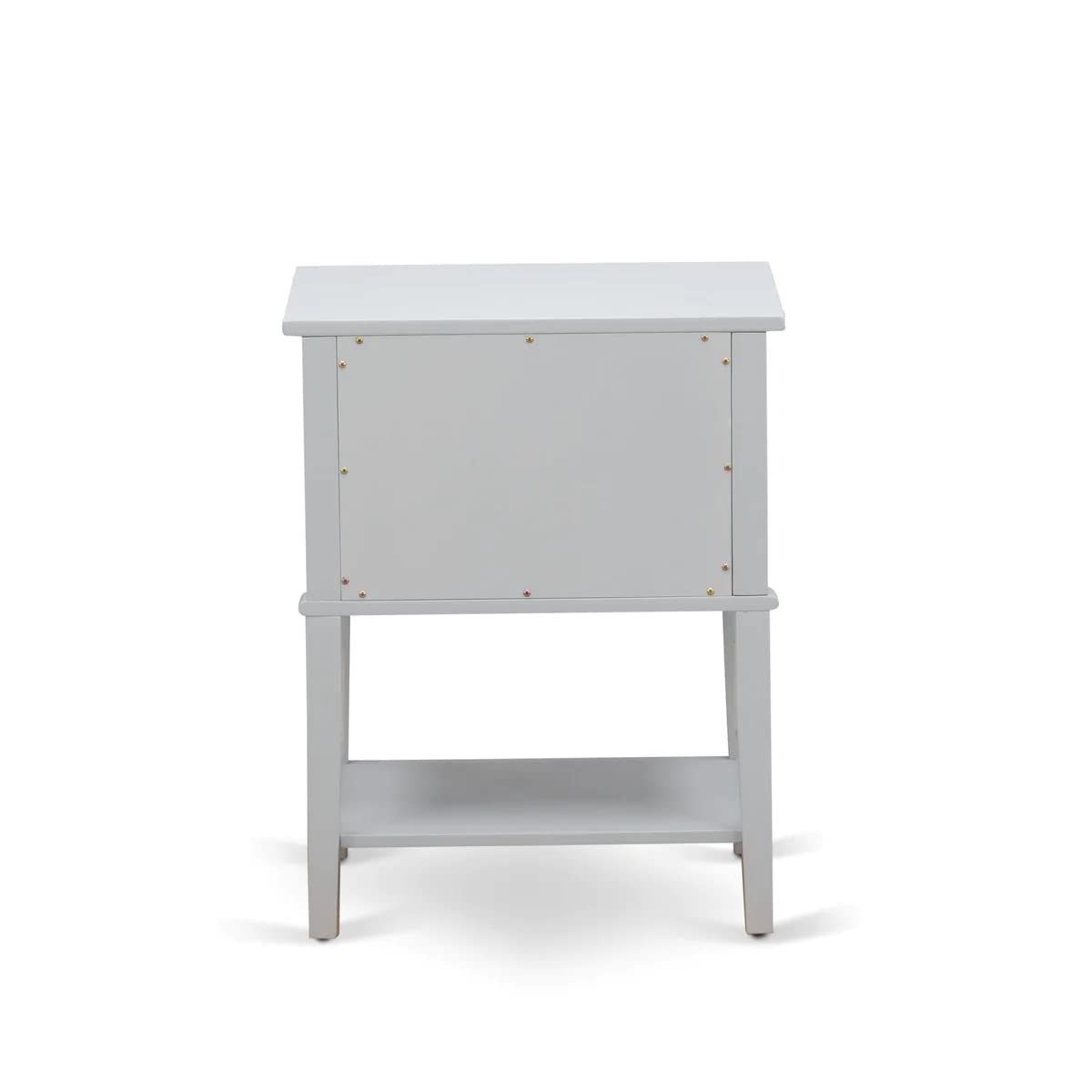 East West Furniture FN08F-1VL14 2-Piece Full Size Platform Bed Frame with Nightstand - Sturdy Beige Linen Fabric Bedroom Set for Modern Homes | Perfect for Small Spaces & Guest Rooms