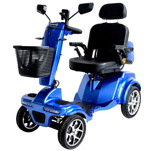 Gladiator 4 Wheel Bariatric Mobility Scooter - Heavy Duty Electric Wheelchair for Adults with 500 lbs Capacity - Ideal for Indoor & Outdoor Use, Travel, Shopping, and Daily Mobility Assistance