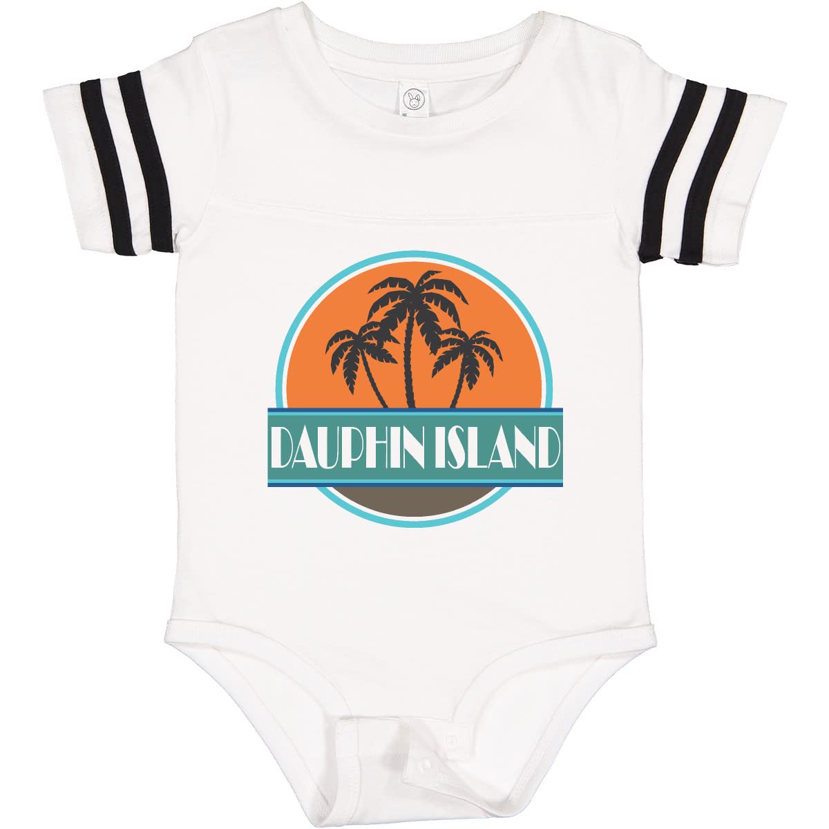 Inktastic Dauphin Island Alabama Vacation Baby Bodysuit - Cute Souvenir Outfit for Beach Trips & Family Photos