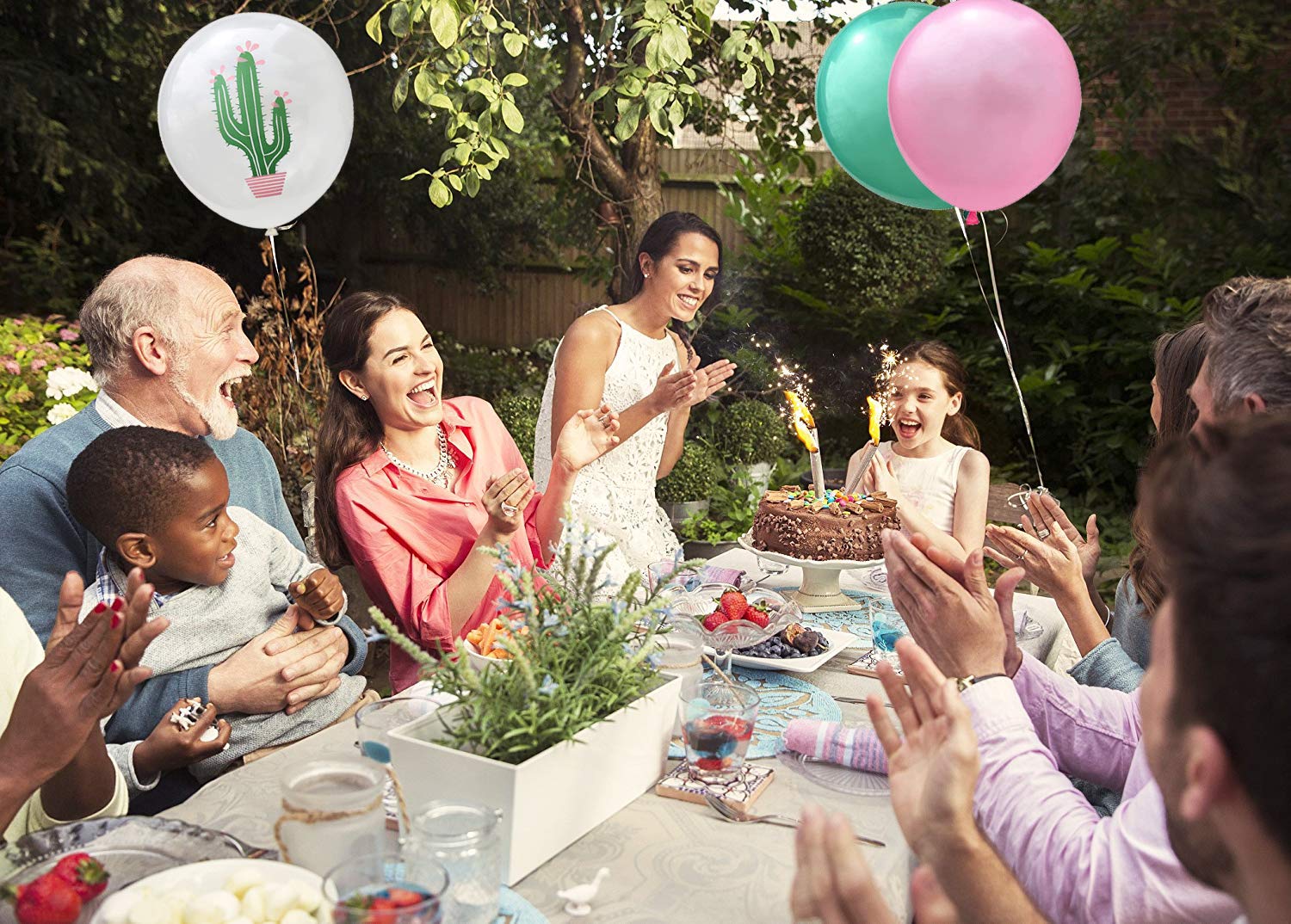 30PCS Cactus Party Balloons for Hawaiian Luau, Tropical Birthday Decorations, Summer Carnival & Baby Shower - Perfect for Pool Parties, Beach Events & Desert Themed Celebrations