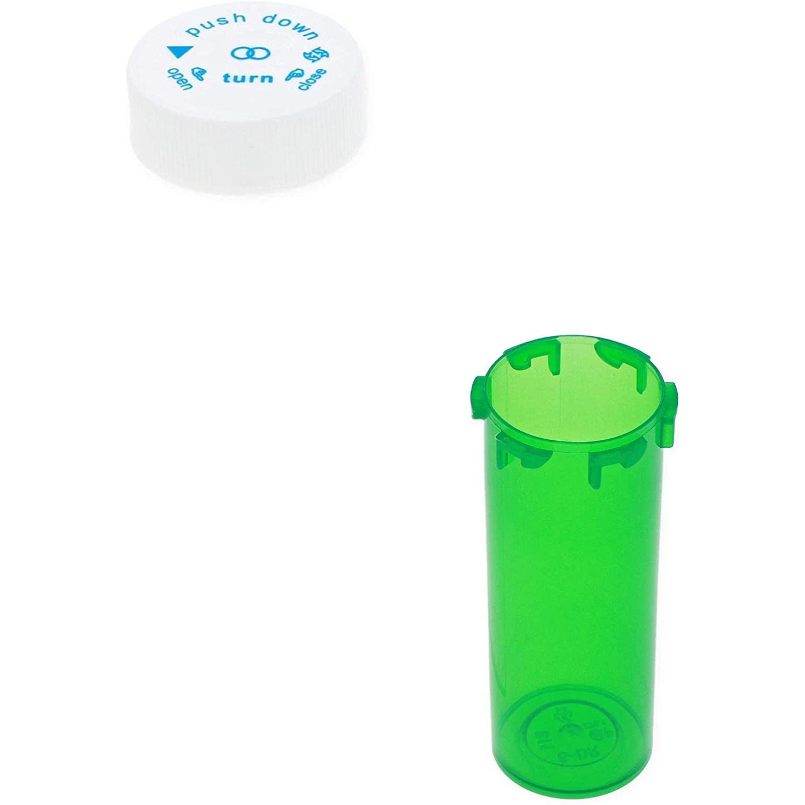 Juvale 6 Dram Prescription Pill Bottles - 280 Pack, Child-Resistant Medication Vial Containers for Pharmacy, Travel & Home Organization - BPA-Free Plastic Storage for Pills, Vitamins & Supplements
