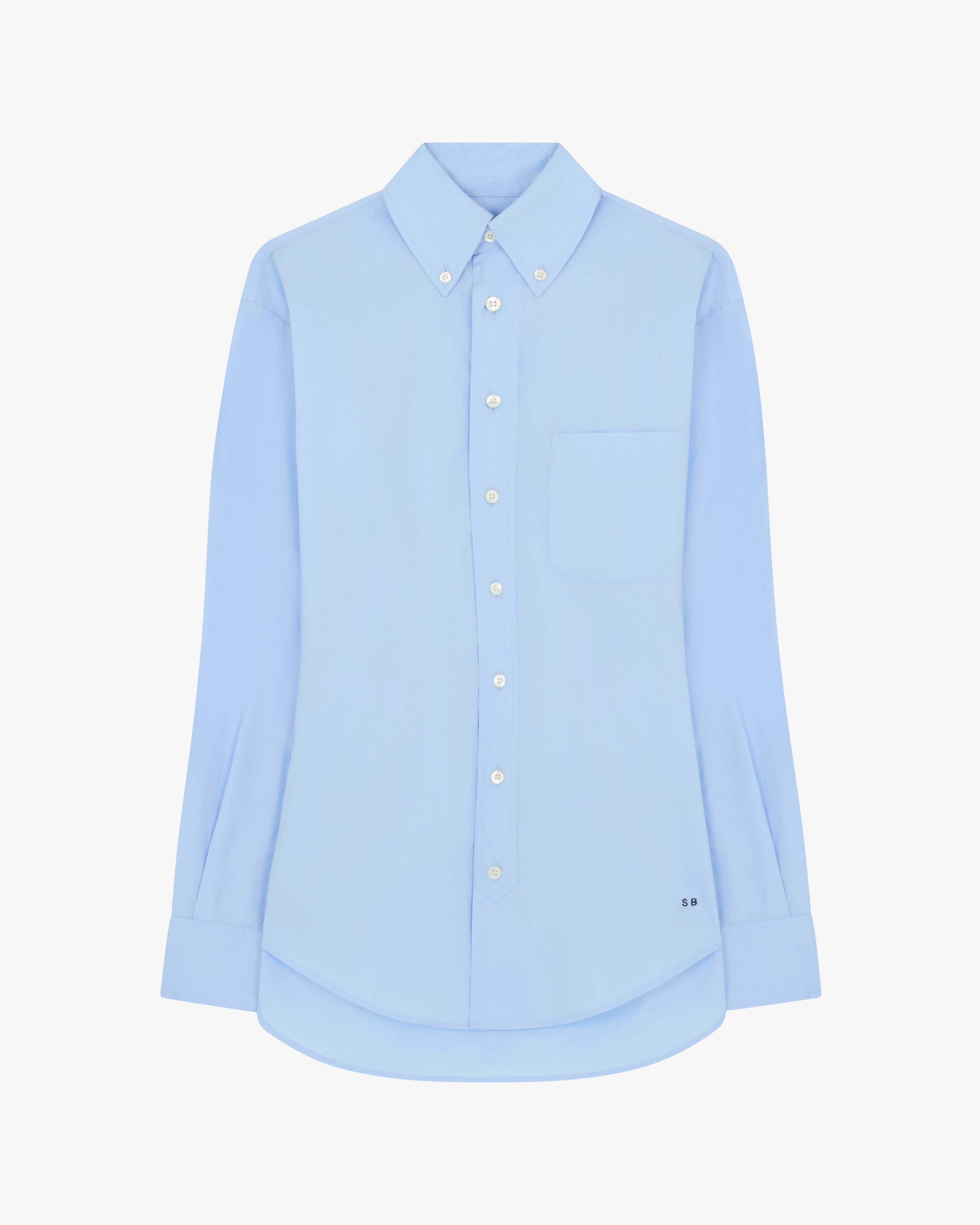 Johnny Fitted Shirt for Men - Slim Fit Pale Blue Casual Dress Shirt | Perfect for Office, Date Night & Formal Events