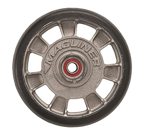 8 x 2 Inch Mold on Rubber Hand Truck Wheels - Heavy Duty Replacement Wheels for Hand Trucks, Dollies & Carts - Perfect for Warehouse, Moving & Industrial Use
