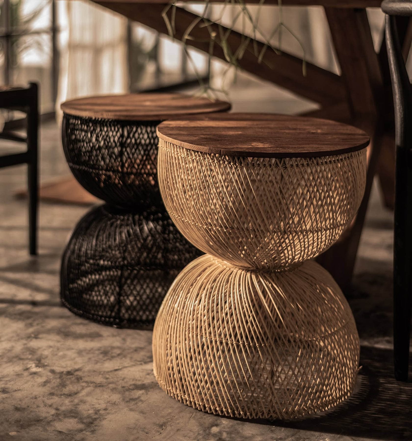 Bodhi Wave Side Table - Modern Wooden End Table with Wavy Design for Living Room, Bedroom, or Office - Perfect for Coffee, Books, and Decor