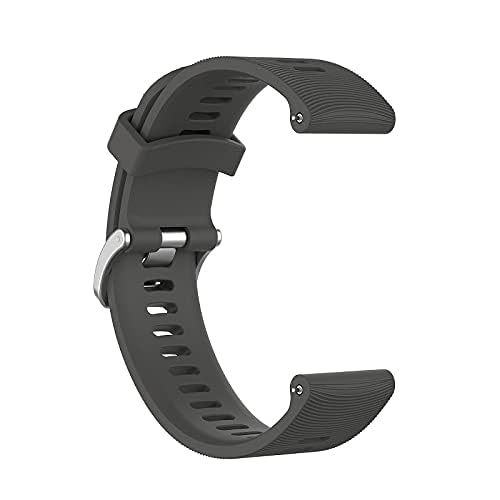 Premium Silicone Replacement Band for Garmin Forerunner 245 - 20mm Wide Durable Sports Watch Strap - Perfect for Running, Swimming & Fitness Tracking