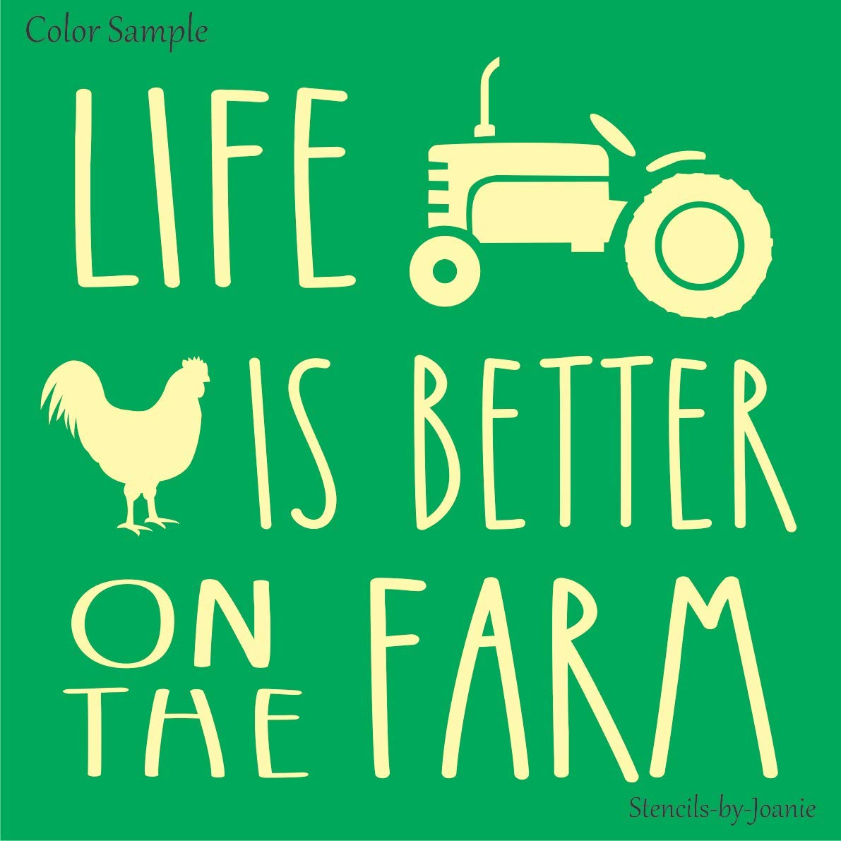 Farmhouse DIY Stencils Set - Rustic Country Ranch & Chicken Tractor Designs for Wood Signs, Home Decor & Craft Projects | Perfect for Farmhouse Decor, DIY Projects & Hobby Crafting