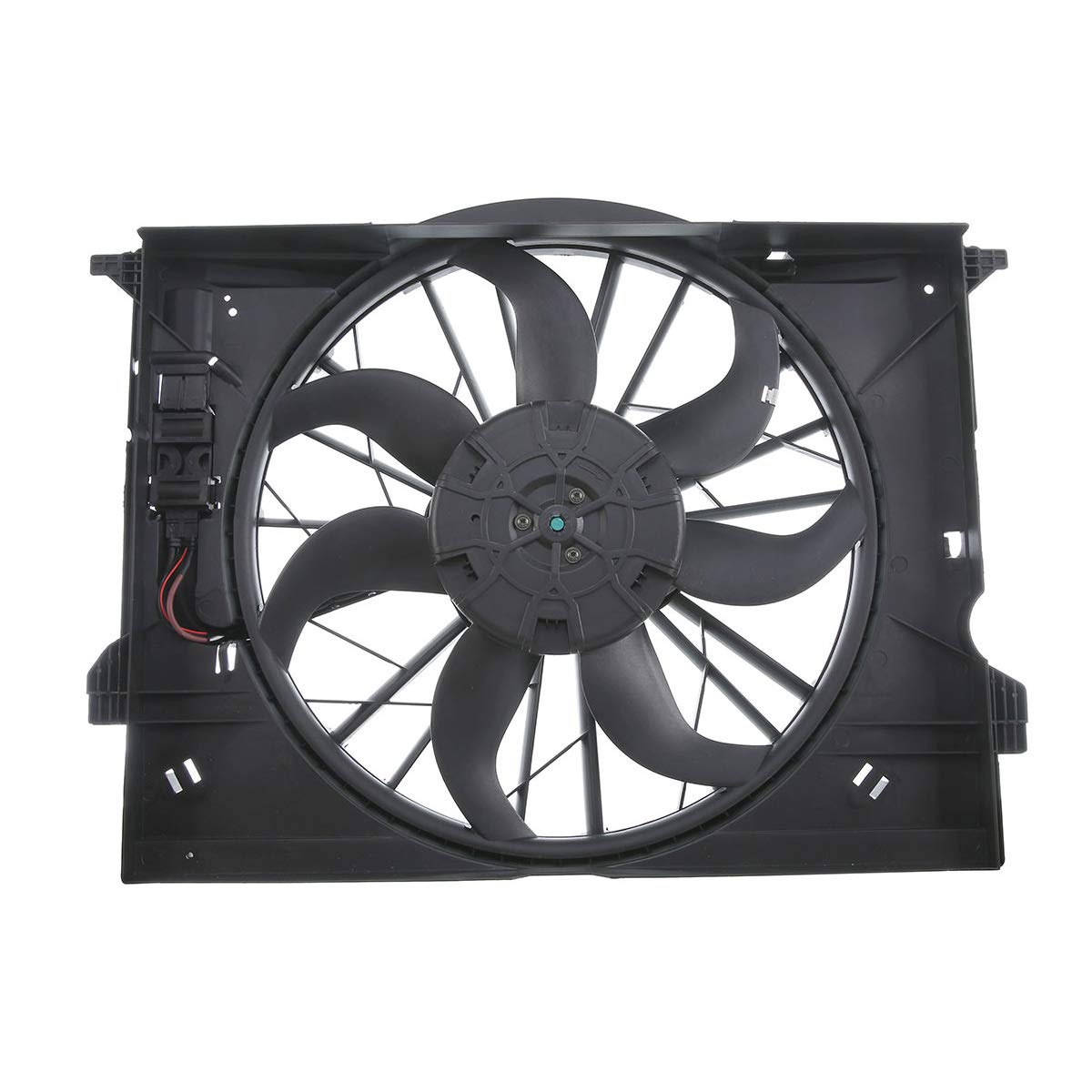Premium Engine Radiator Cooling Fan Assembly Compatible with Mercedes-Benz W219 CLS350/CLS55 AMG/CLS550, W211 E320/E350/E500/E55 AMG/E550 - Replaces OEM# 211500169380, 0015004493 - Perfect for Engine Cooling & Overheating Prevention in Hot Weather & Heavy Traffic