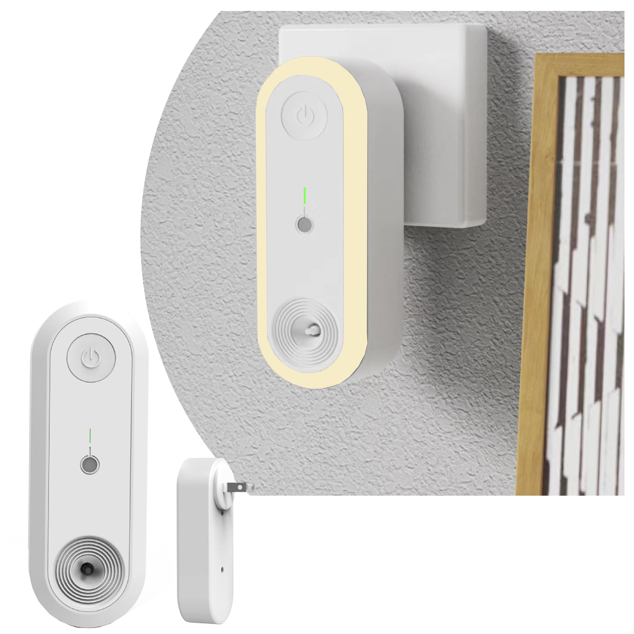 Air Purifying Night Light with HEPA Filter - Plug-in Air Purifier & Night Light for Kids, Bedroom & Living Room - 45 LED Beads 2700K Dimmable Nightlight - Perfect for Nursery, Office & Home Air Purification