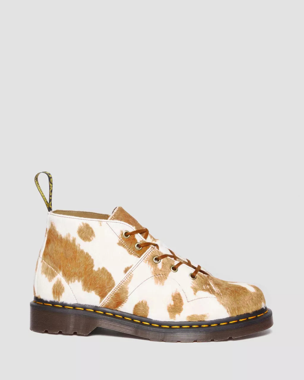 Trendy Church Jersey Cow Print Faux Fur Monkey Boots - Stylish & Comfortable for Casual Outings, Parties & Fashion Events