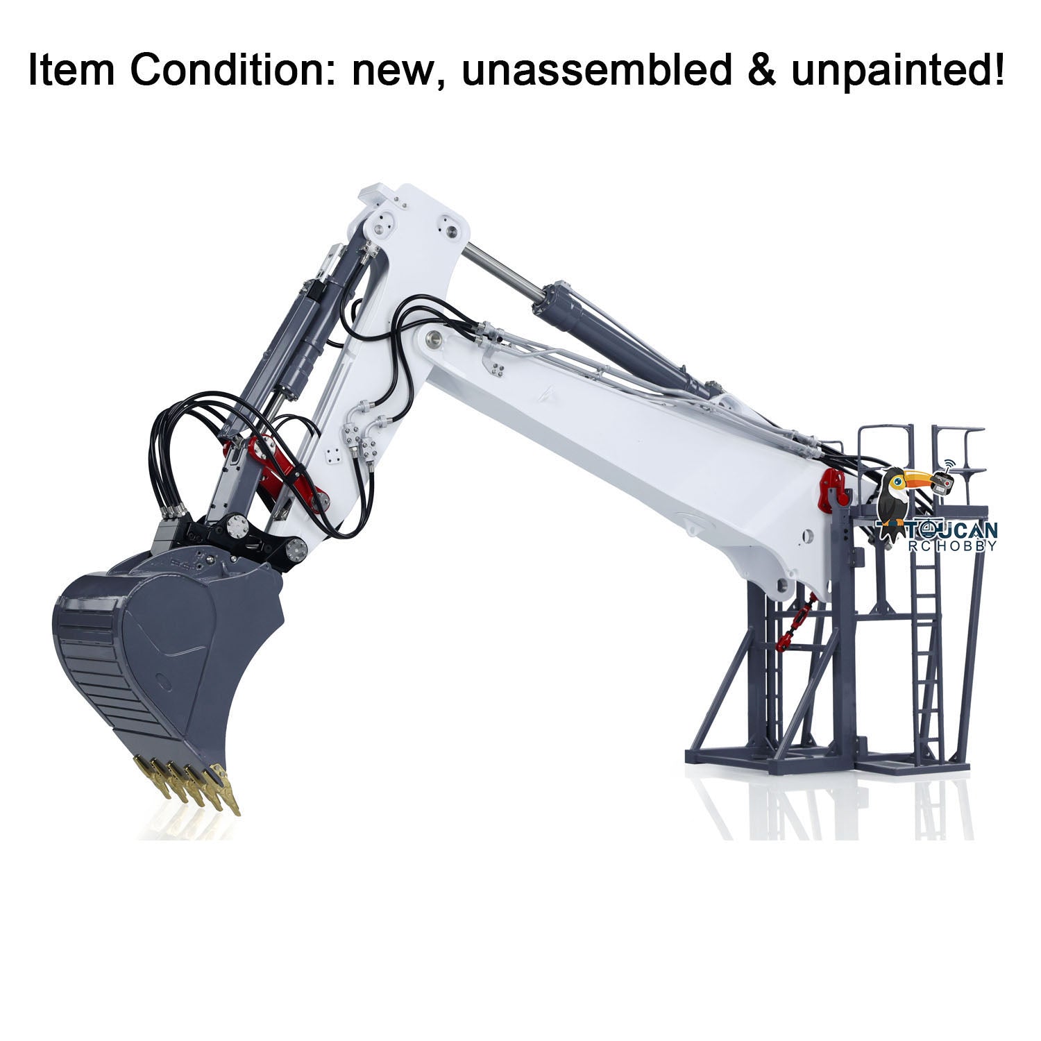 1/14 Scale Metal LESU LR960 RC Hydraulic Excavator Kit - DIY Full Functional Crawler Digging Arm Machinery, Simulation Construction Vehicle Model for Adults & Hobbyists | Perfect for Construction Simulation, STEM Learning & RC Enthusiasts