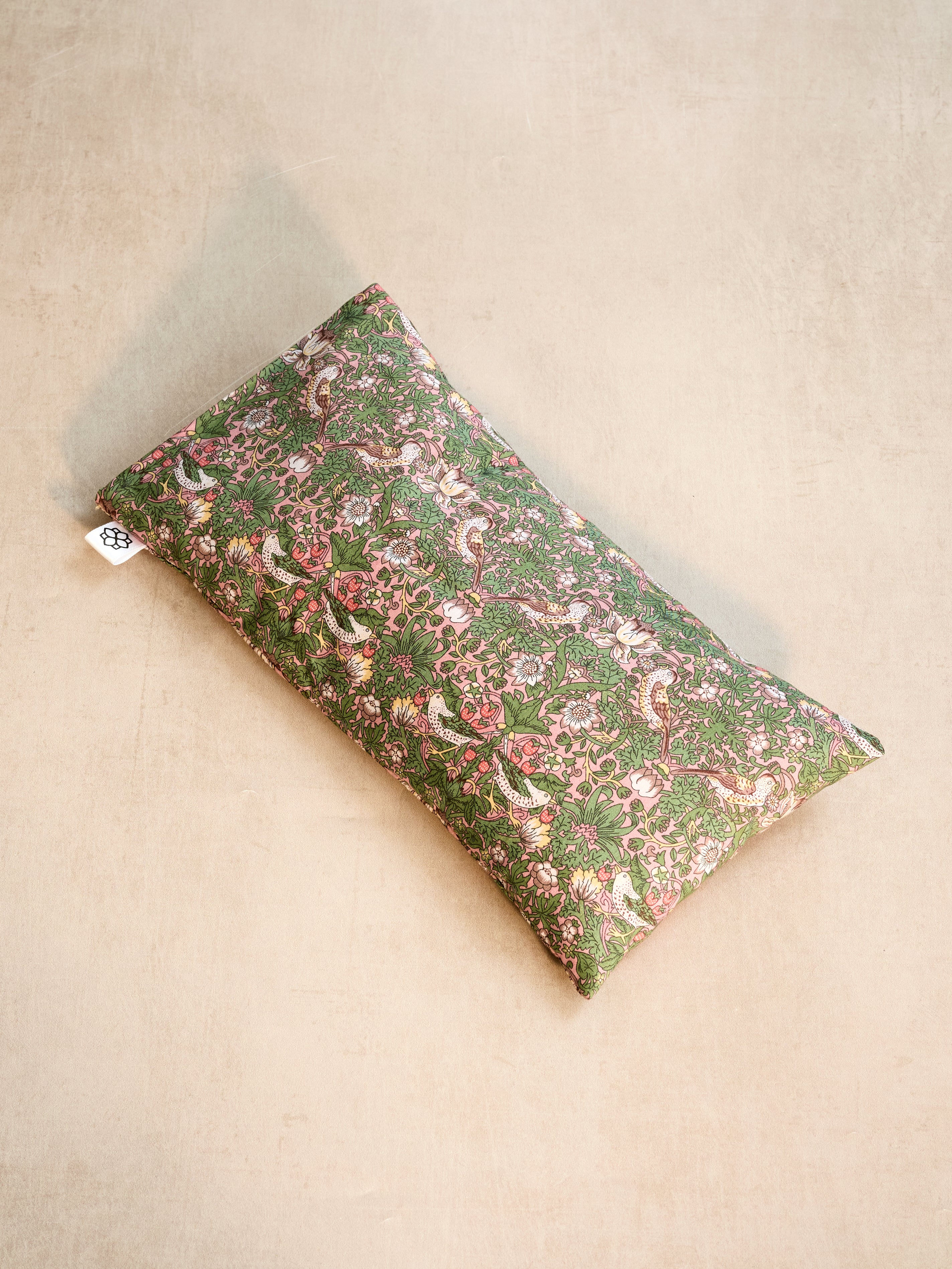 Spritz Wellness Liberty Print Aromatherapy Eye Pillow - Strawberry Thief Pink | Stress Relief & Sleep Aid for Home, Travel & Spa Relaxation