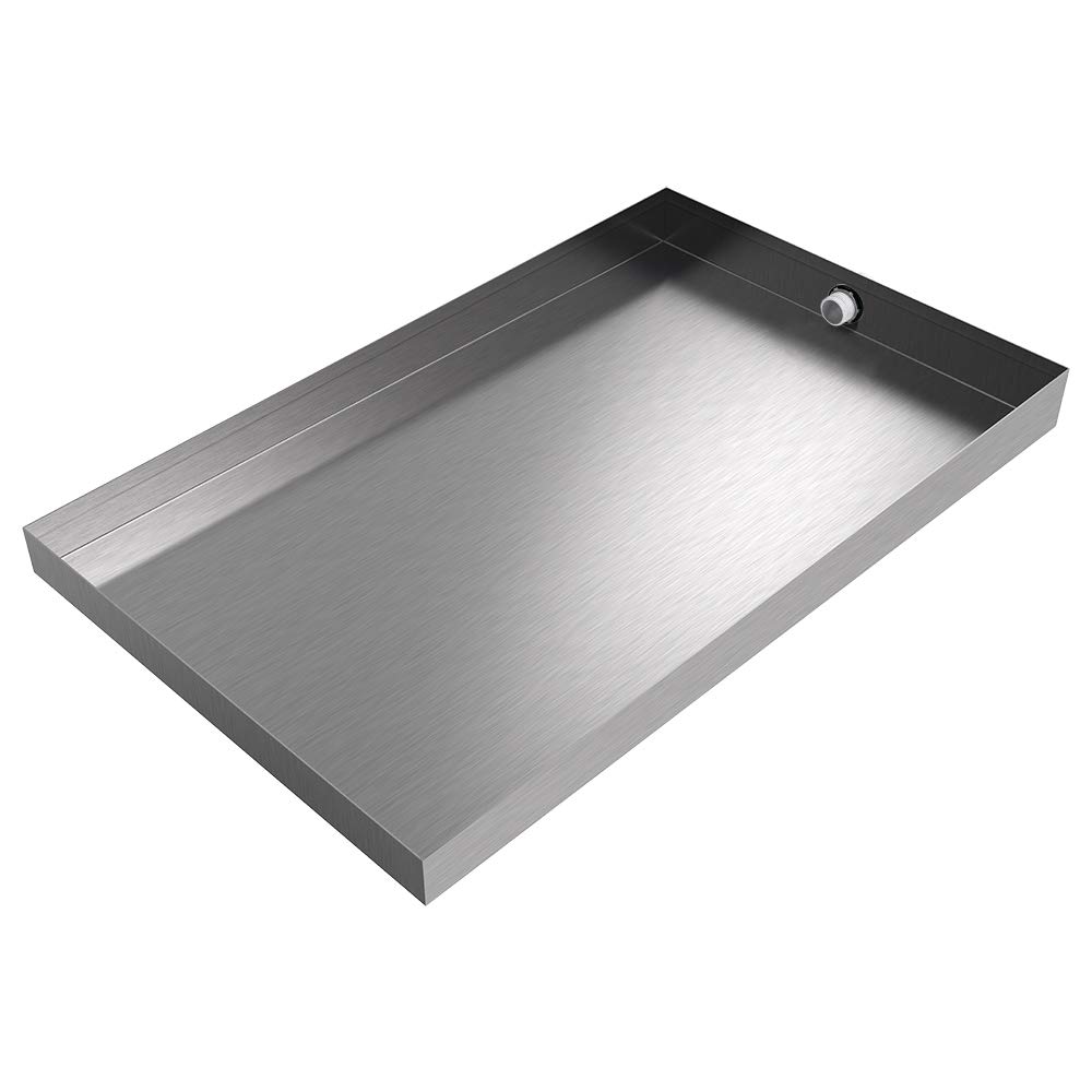 Stainless Steel Ice Maker Drain Pan 24