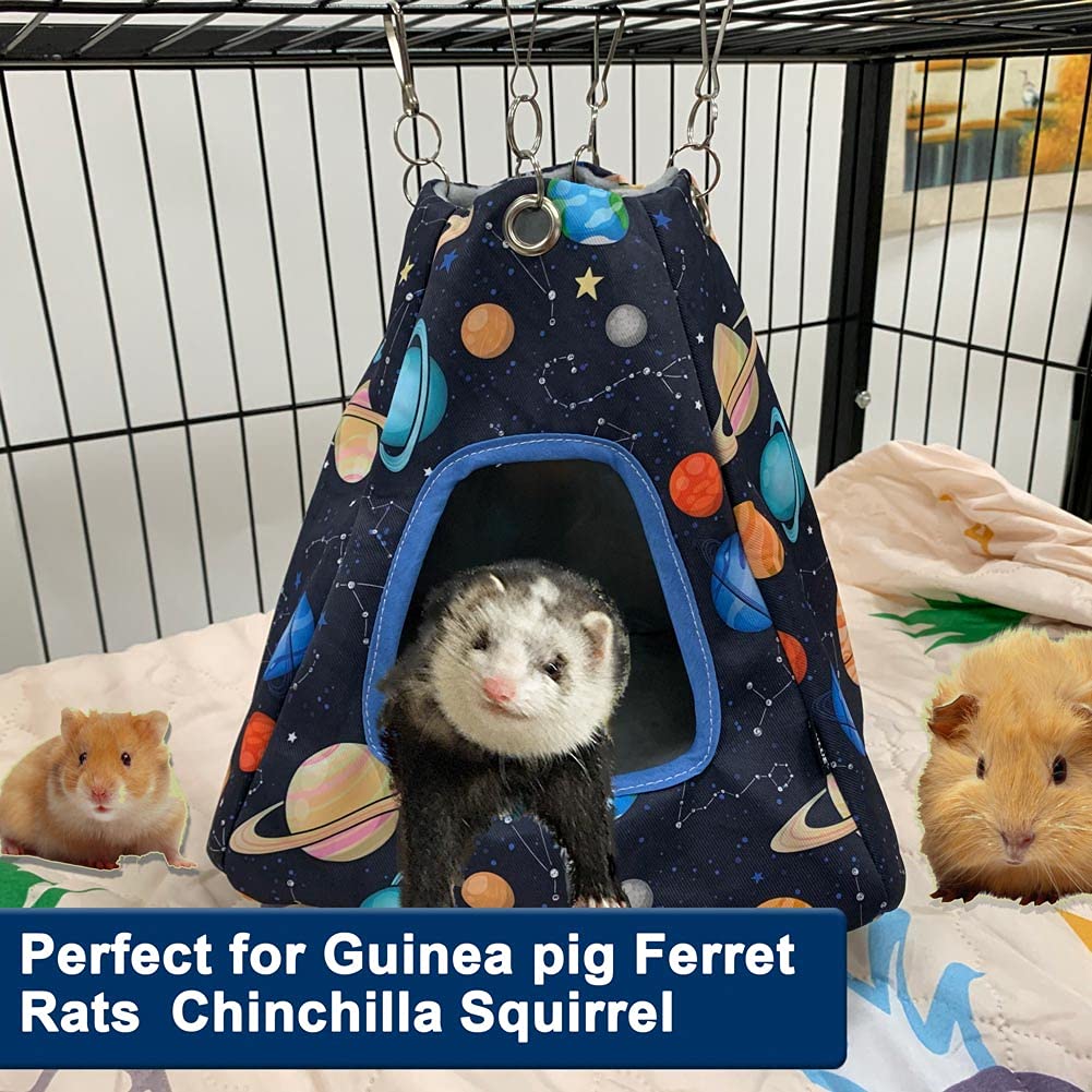 Durable Guinea Pig Hideout & Ferret Hammock - Chew-Resistant Small Pet Bed with Easy-Clean Design - Perfect for Hamsters, Rabbits & Rodents - Ideal for Cage Accessories & Playtime Comfort