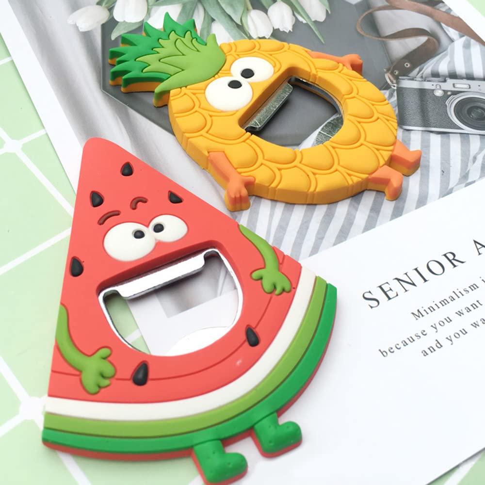 Watermelon Shaped Bottle Opener - Fun & Creative Fruit Beer Bottle Opener for Men, Dad, Boyfriend, Bartender - Perfect for Summer BBQs, Pool Parties & Gifts
