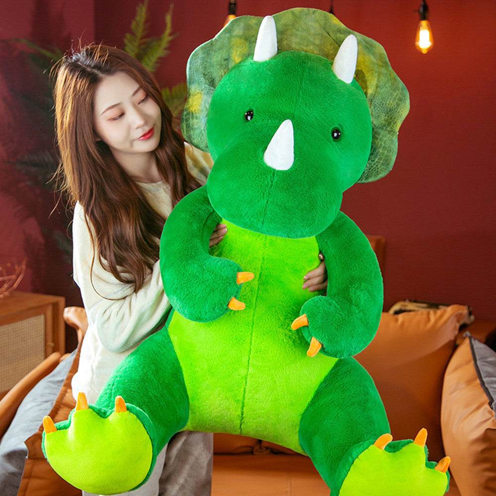 Duke the Giant Dinosaur Plush Toy - Extra Large Stuffed Animal for Kids, Soft & Huggable Dino Plushie - Perfect for Bedroom Decor, Birthday Gifts & Cuddling