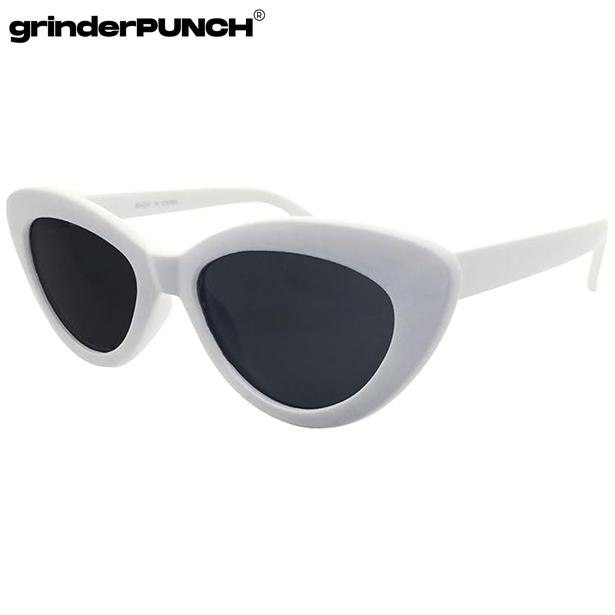 Stylish grinderPUNCH Women's Cat Eye Sunglasses - Celebrity Fashion Sunglasses for Women - UV Protection & Trendy Accessory for Beach, Driving & Outdoor Activities