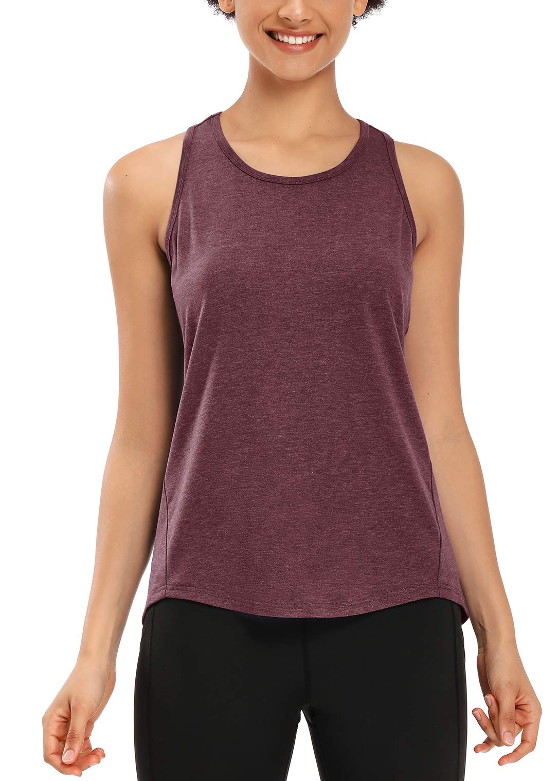 MUZNIUER Women's Workout Tops - Sleeveless Yoga Tank Tops for Gym, Running & Fitness | Breathable Racerback Athletic Shirts for Yoga, Pilates & Cardio Workouts