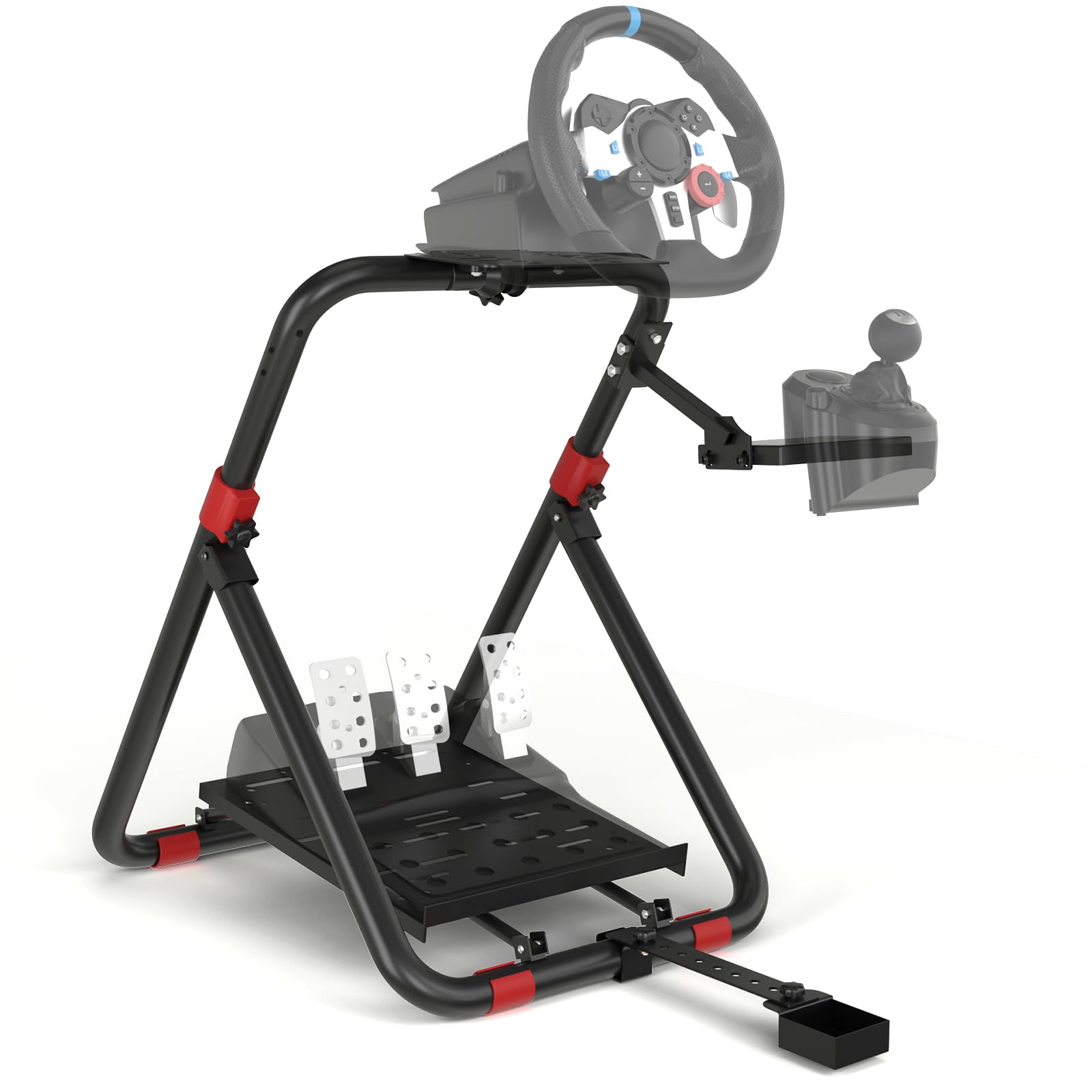 Adjustable Racing Wheel Stand for Logitech G29 G920 G923 G27 G25 & Thrustmaster T248X T248 T300RS T150 458 TX - Compatible with PS4, PS5, Xbox - Perfect for Sim Racing & Gaming Setups