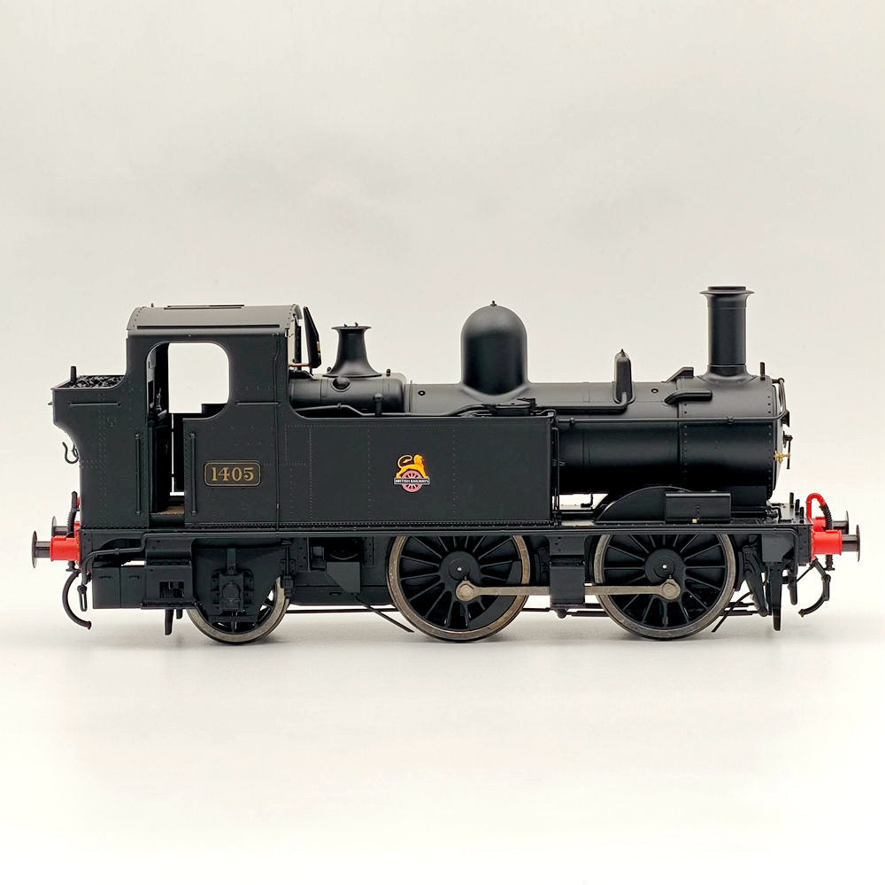 Dapol 7s 006 021 O Gauge 14xx Class BR Early Crest Black 1405 21DCC Model Train Locomotive - Perfect for Collectors, Railway Enthusiasts & Model Train Layouts