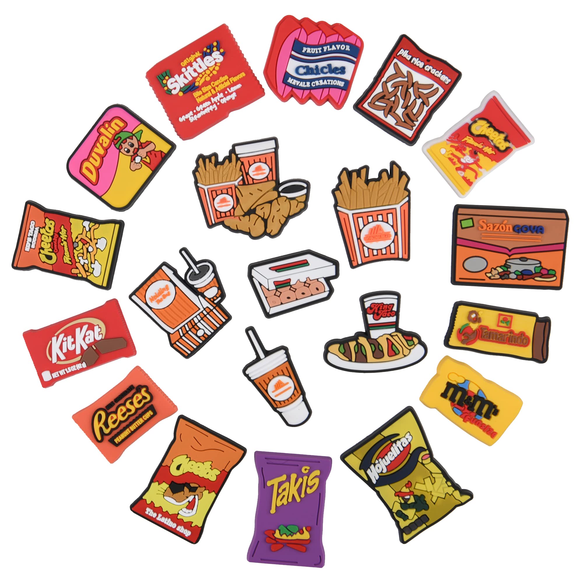 Food Shoe Charms - Cute & Stylish Shoe Accessories for Teens, Kids, Women & Men | Perfect for Sneakers, Crocs & Casual Shoes