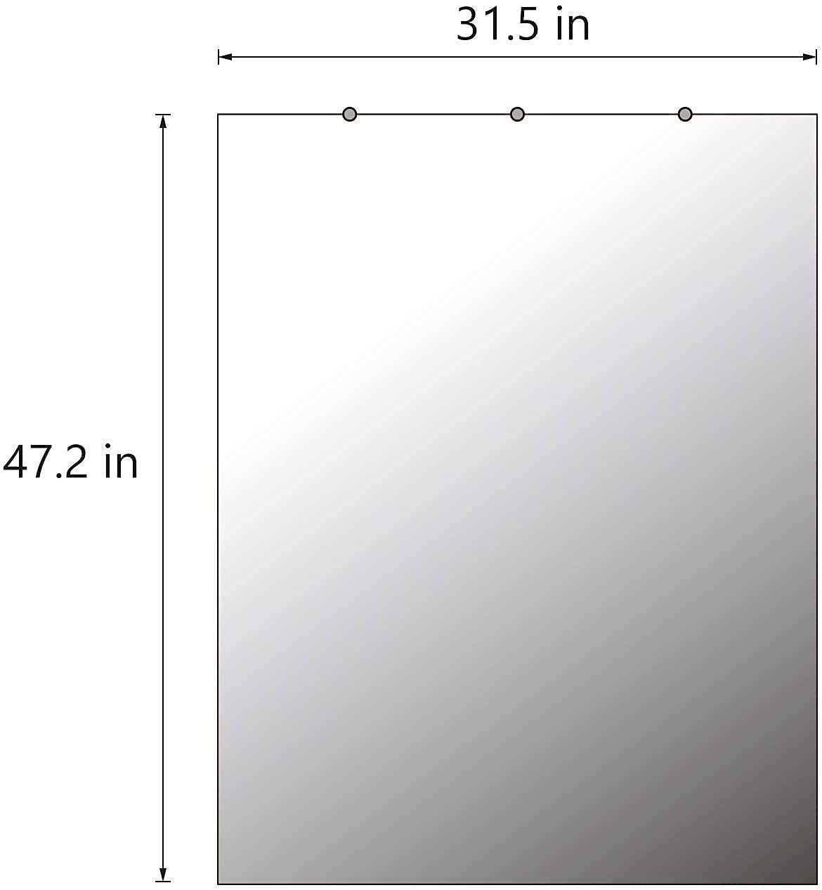 H&A Wall Mounted Gym Mirror 48