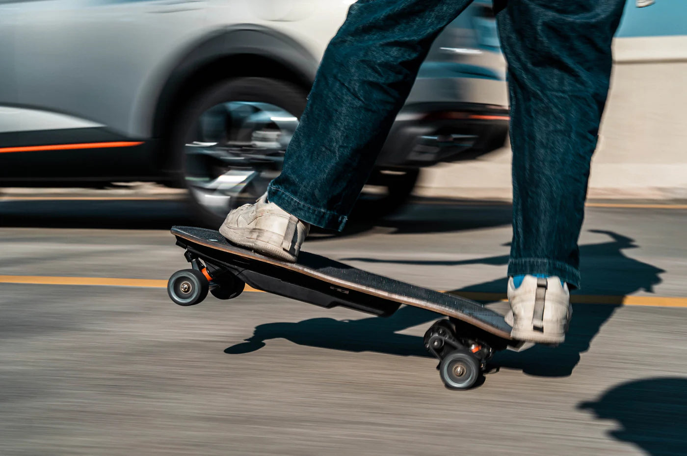 Exway Wave Riot Electric Skateboard - 23 MPH Top Speed, 12 Mile Range, 180Wh Belt Drive Motor - Perfect for Commuting & Urban Adventure