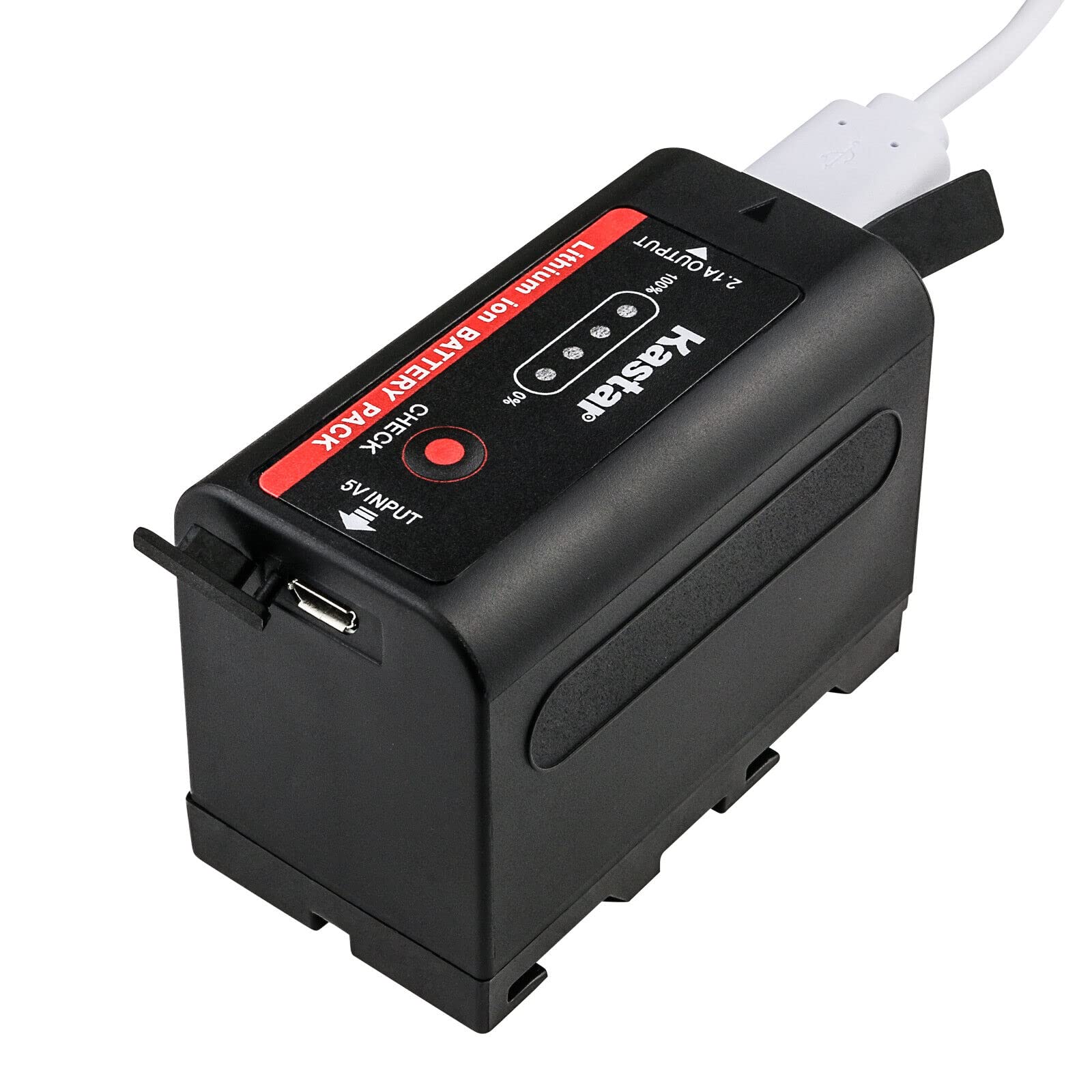 Kastar 4-Pack NP-F780EXP Replacement Battery & LCD AC Charger for Sony DCR-TV900 DCR-VX1000 DCR-VX2000 Series Camcorders - Perfect for Travel Vlogging, Documentary Filming & Professional Videography