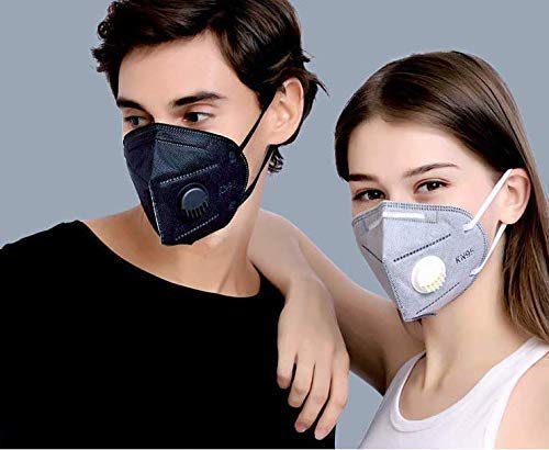 NURAT K N-95 Respirator Masks - Reusable, Washable, Filterable Face Cover with Adjustable Straps (5-Pack) - Perfect for Construction, Healthcare & Daily Protection Against Dust & Allergens