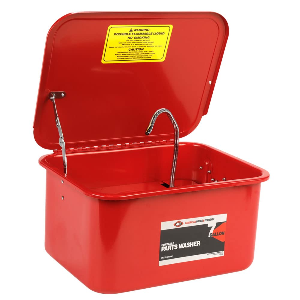 AFF Parts Washer for Tools & Automotive Components Cleaning | Heavy-Duty Industrial Cleaning Solution | Includes Accessories (Multiple Sizes Available) | Ideal for Auto Repair Shops, Machine Maintenance & DIY Garage Use