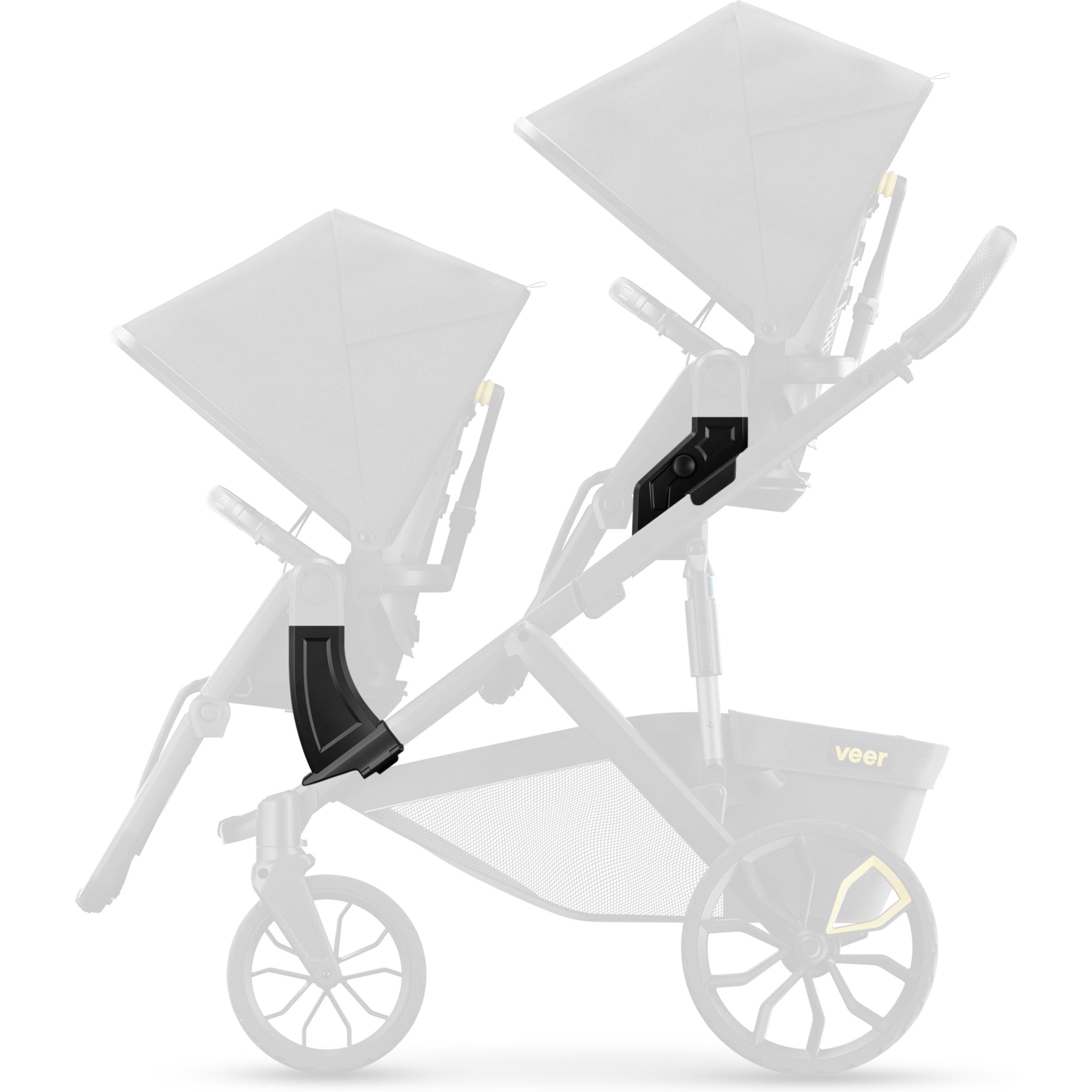 Veer & Roll Second Seat Conversion Kit – Expand Your Stroller for Twins or Siblings | Perfect for Family Outings & Travel