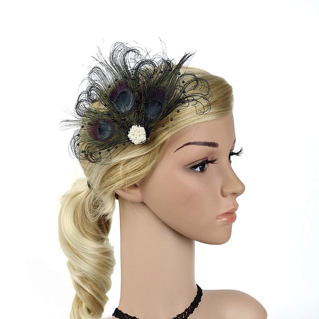 Elegant Men's & Women's Tea Headbands - Wedding Party Hair Clips & Fascinators Brooch - Stylish Rigid Headbands for Bridal, Prom, and Formal Events
