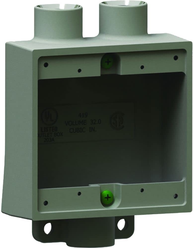 Killark 2FSD-1 Weatherproof Electrical Junction Box - Heavy Duty Outdoor Enclosure for Wiring & Electrical Connections - Ideal for Industrial, Commercial & Residential Use