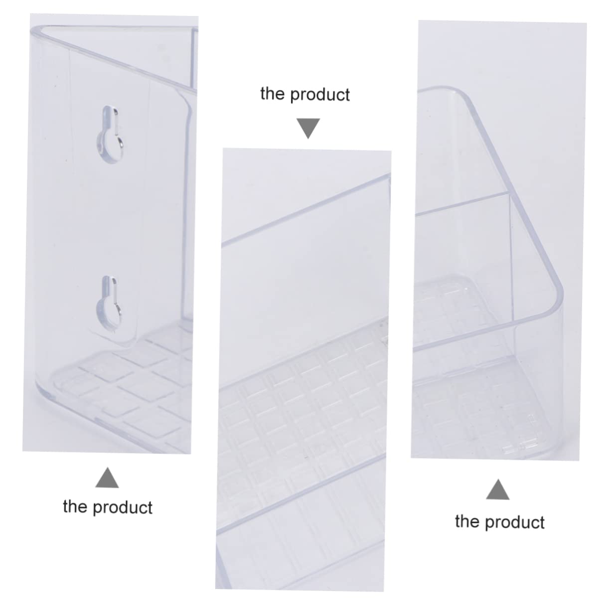 Cabilock 1-Piece Hanging Bathroom Storage Organizer - Transparent Makeup Brush Holder, Cosmetic Case & Shampoo Tray for Vanity, Desk Drawer - Perfect for Small Space Organization & Travel Beauty Essentials