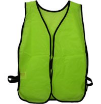Iron Horse Economy High Visibility Safety Vest - Lime Green Reflective Work Vest for Construction, Road Work & Outdoor Safety