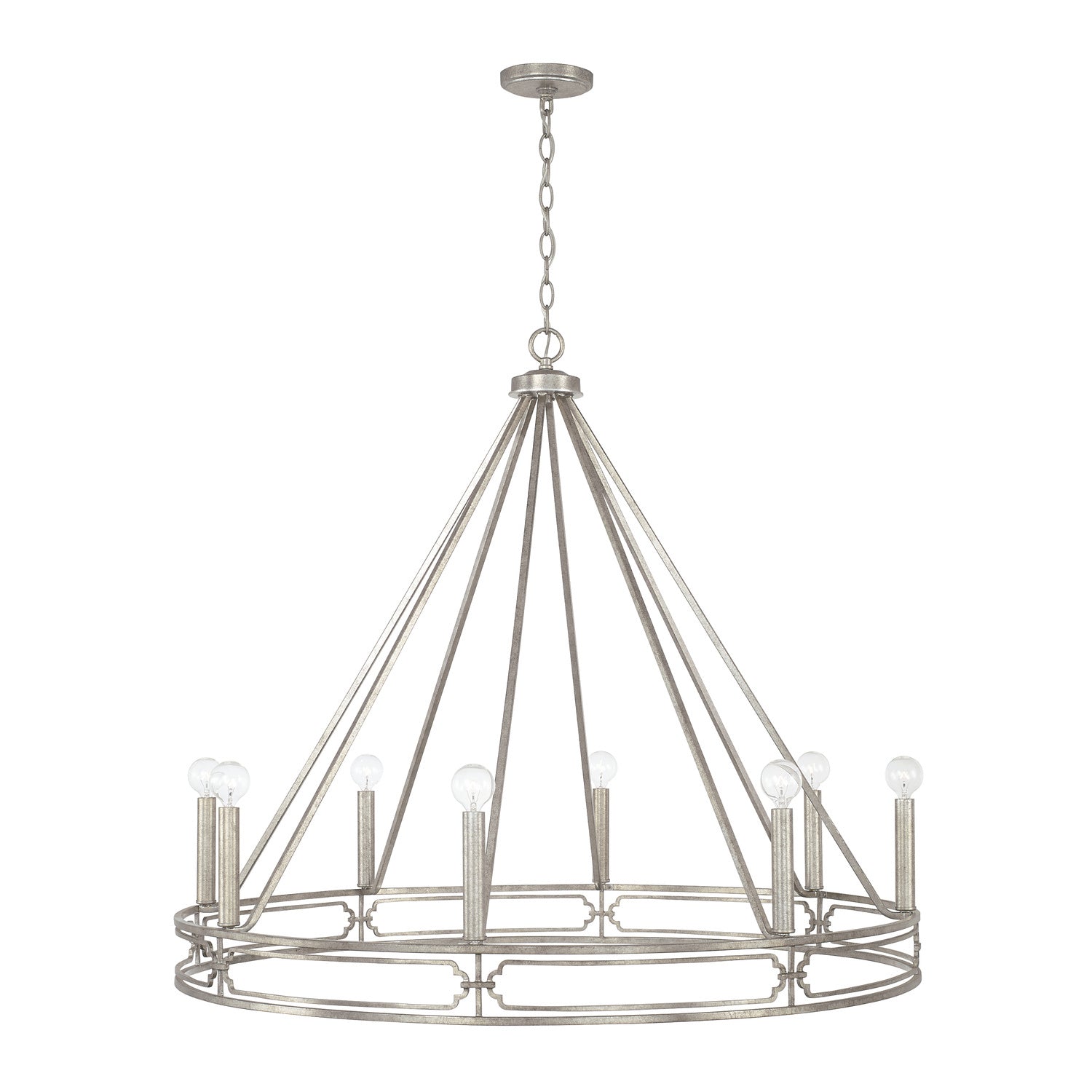 Elegant Capital Lighting Eight Light Chandelier - Modern Crystal Ceiling Fixture for Dining Room, Living Room & Bedroom Lighting