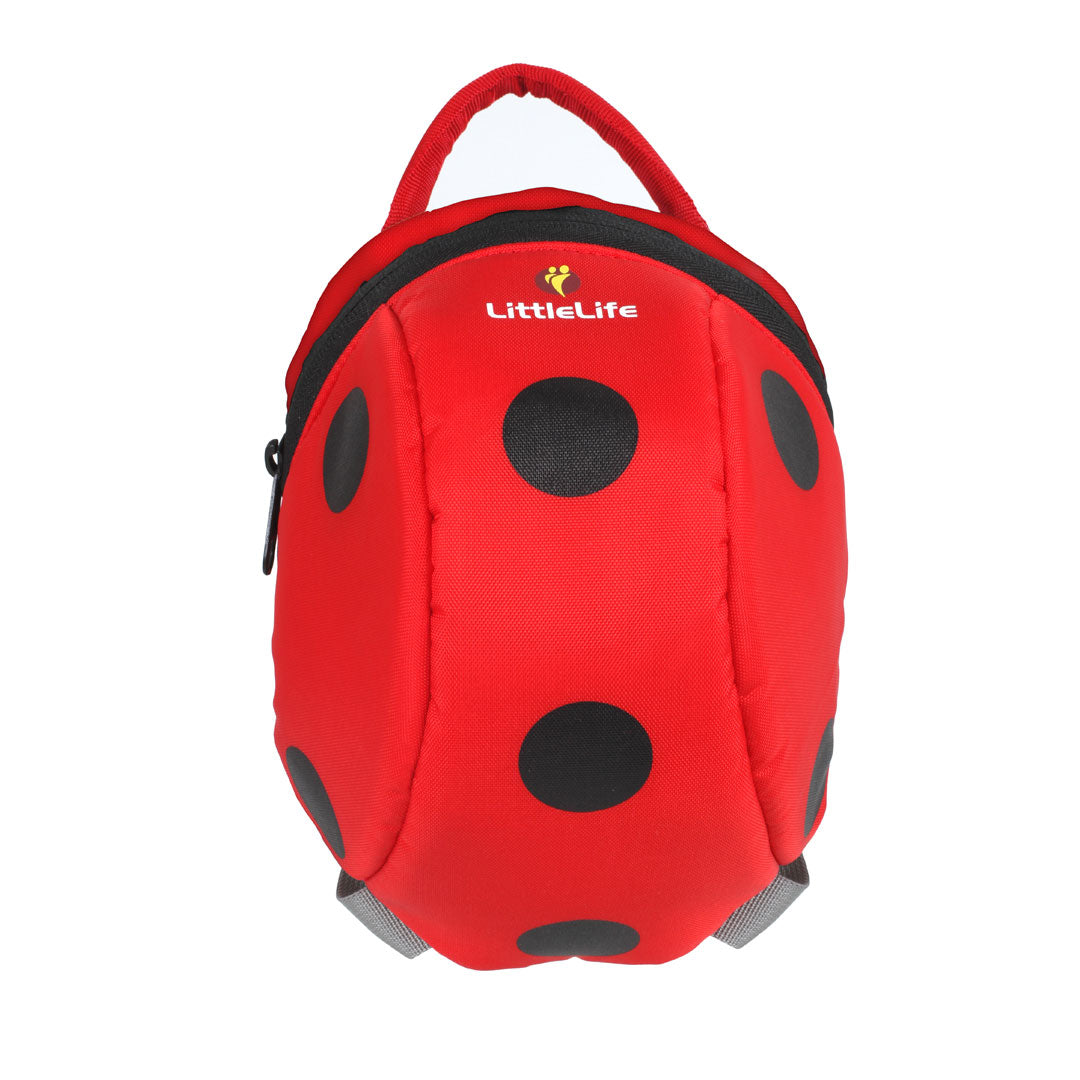 LittleLife Ladybird Toddler Backpack with Safety Rein - Cute Kids Travel Backpack for Daycare, Preschool & Outdoor Adventures